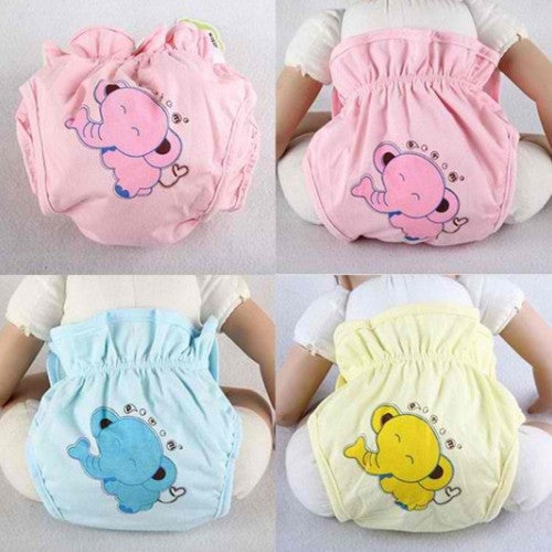 Waterproof Fresh Color Baby Soft Cloth Diaper Washable Nappy Toddler Training Pants