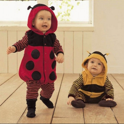 Costume Fancy Baby Dress Romper Outfit Toddler Fleece Ladybird Bee